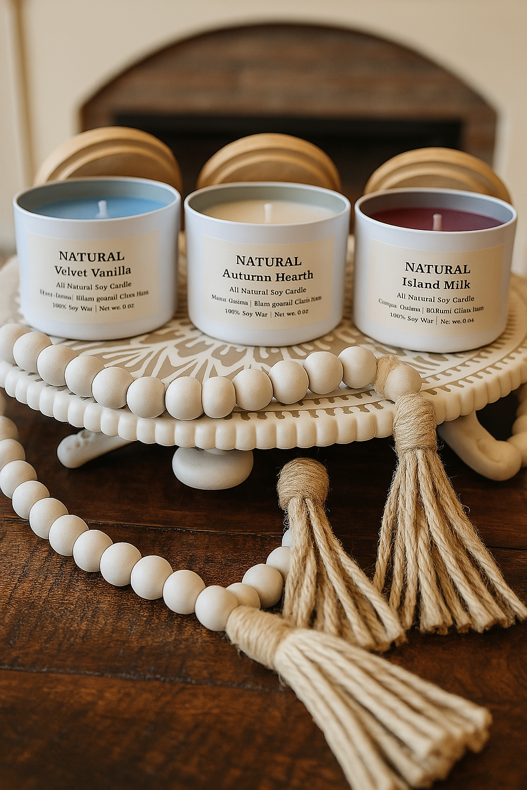 100% Soy wax eco-friendly (A beautiful day essential oils) scented candle