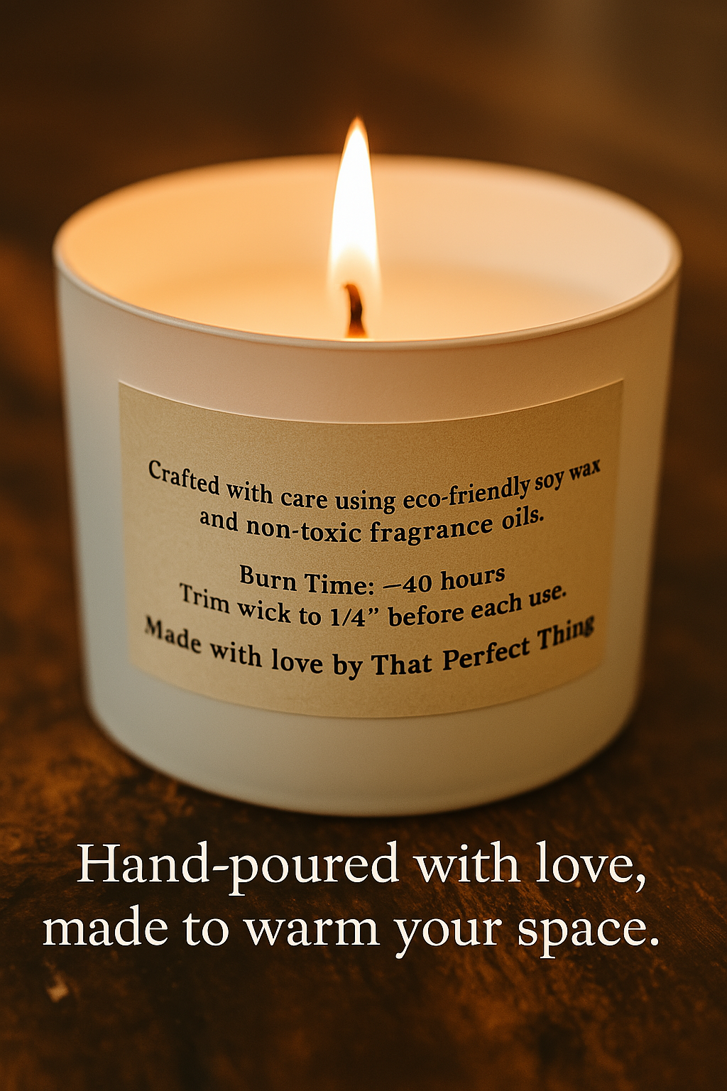Hand-poured 100% Soy Wax Candles, variety of scents, one candle for seven dollars