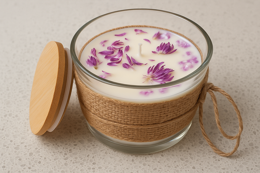 100% Soy wax eco-friendly (A beautiful day essential oils) scented candle