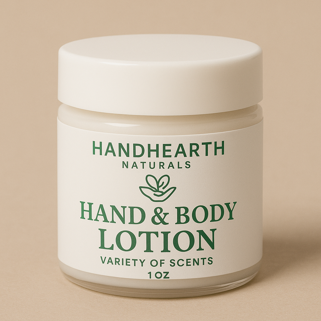 HandHearth Naturals – Hand & Body Lotion (Variety of Scents). Travel Size 🤍🤘